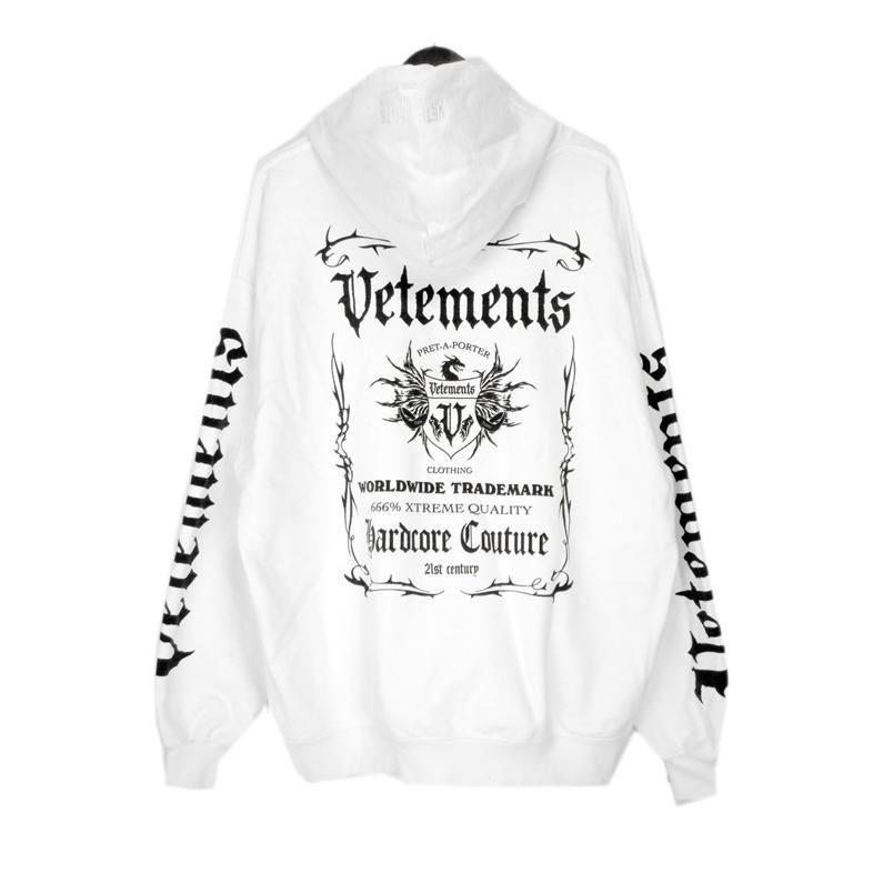 ヴェトモン VETEMENTS 21SS 【 Black Label Logo Hoodie UA52TR900W  