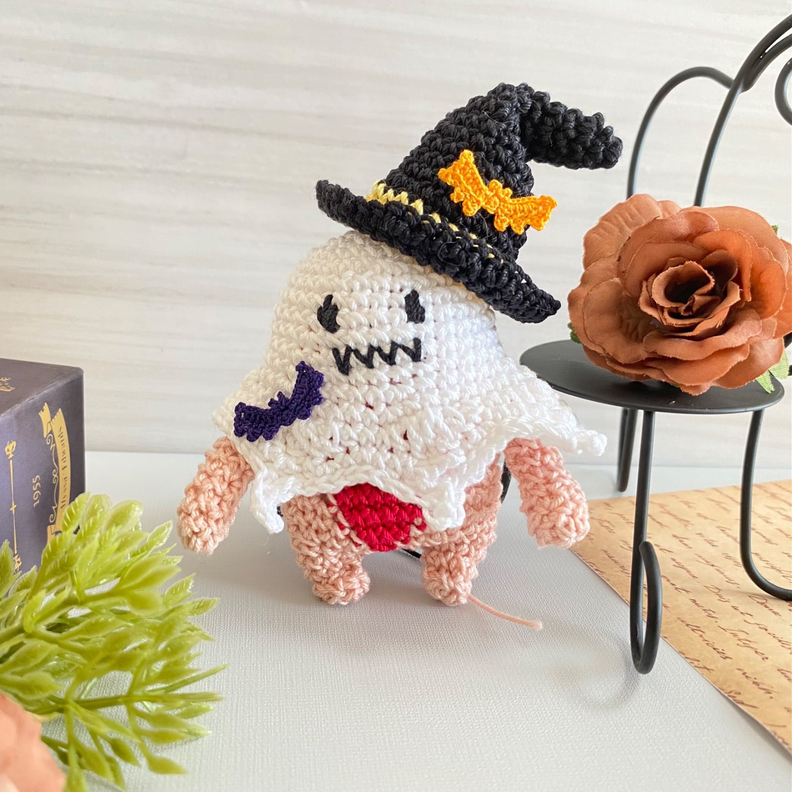 くみっきーさん専用　ハロウィン　ドールチャーム　ハンドメイド　オバケ　魔法の杖 くみっきーさん専用 ハロウィン❣️ドールチャーム ハンドメイド