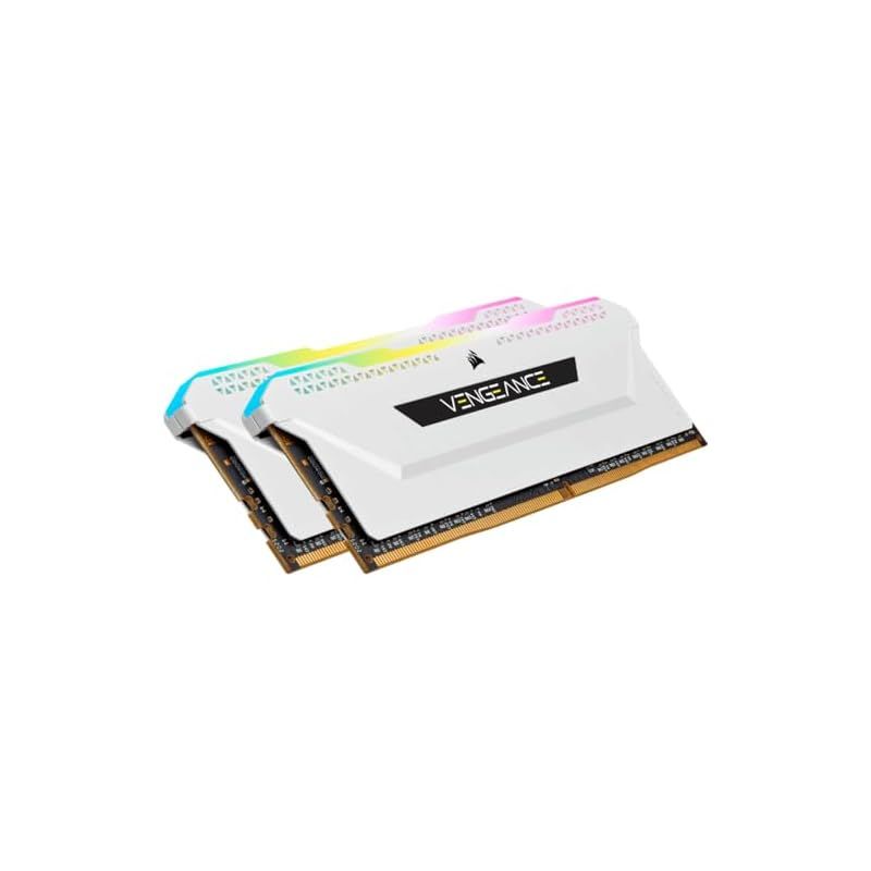 Corsair DDR4-3600MHz デスクトップPC用 メモリ VENGANCE RGB PRO SLシリーズ 32GB 16GB×2枚 CMH32GX4M2D3600C18W