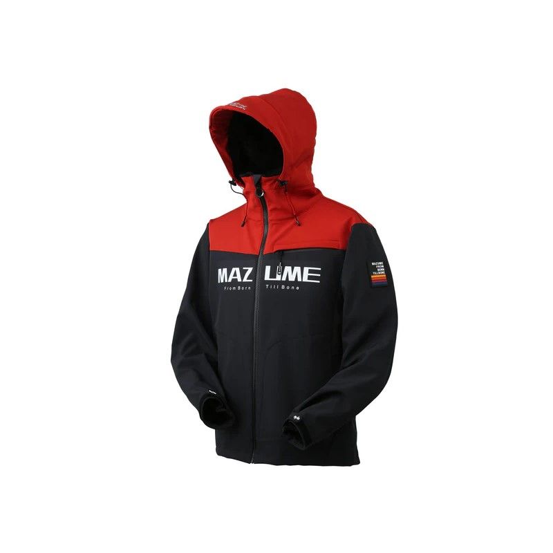 MZFW-876 mazume ウインドカットジャケット ダブルトーン M インクブラック×スカーレット | 防寒着 防寒ウェア ジャケット