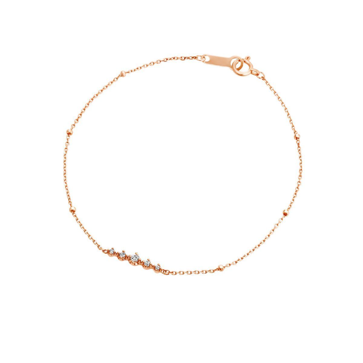 新着商品 ヨンドシー ダイヤモンドK18ピンクゴールド PG ブレスレット111441133104 4℃