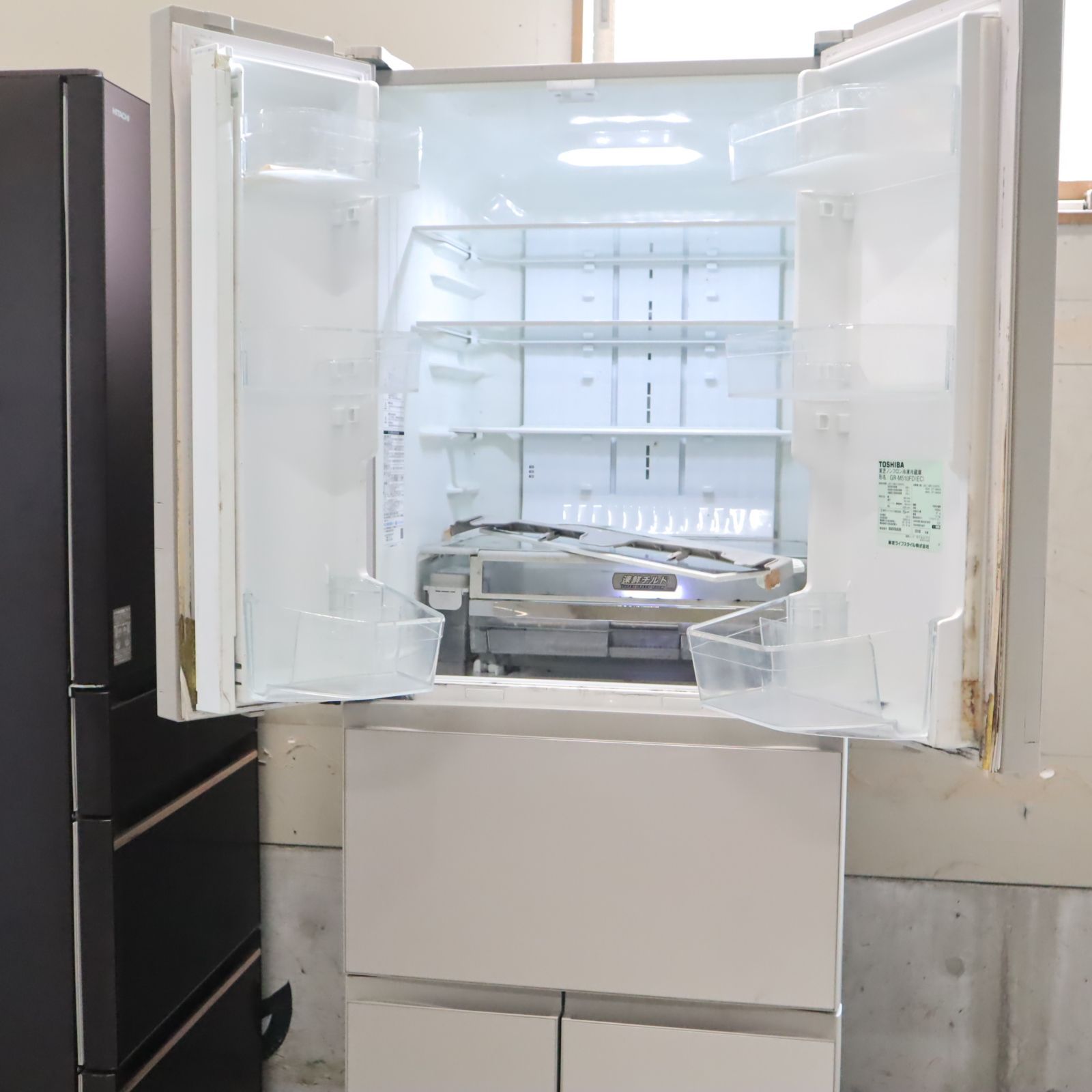 【試験済み・未清掃】GR-M510FD 大型冷蔵庫 TOSHIBA 東芝 GR-M510FD 大型冷蔵庫 試験済み・未清掃】GR-M510FD 大型