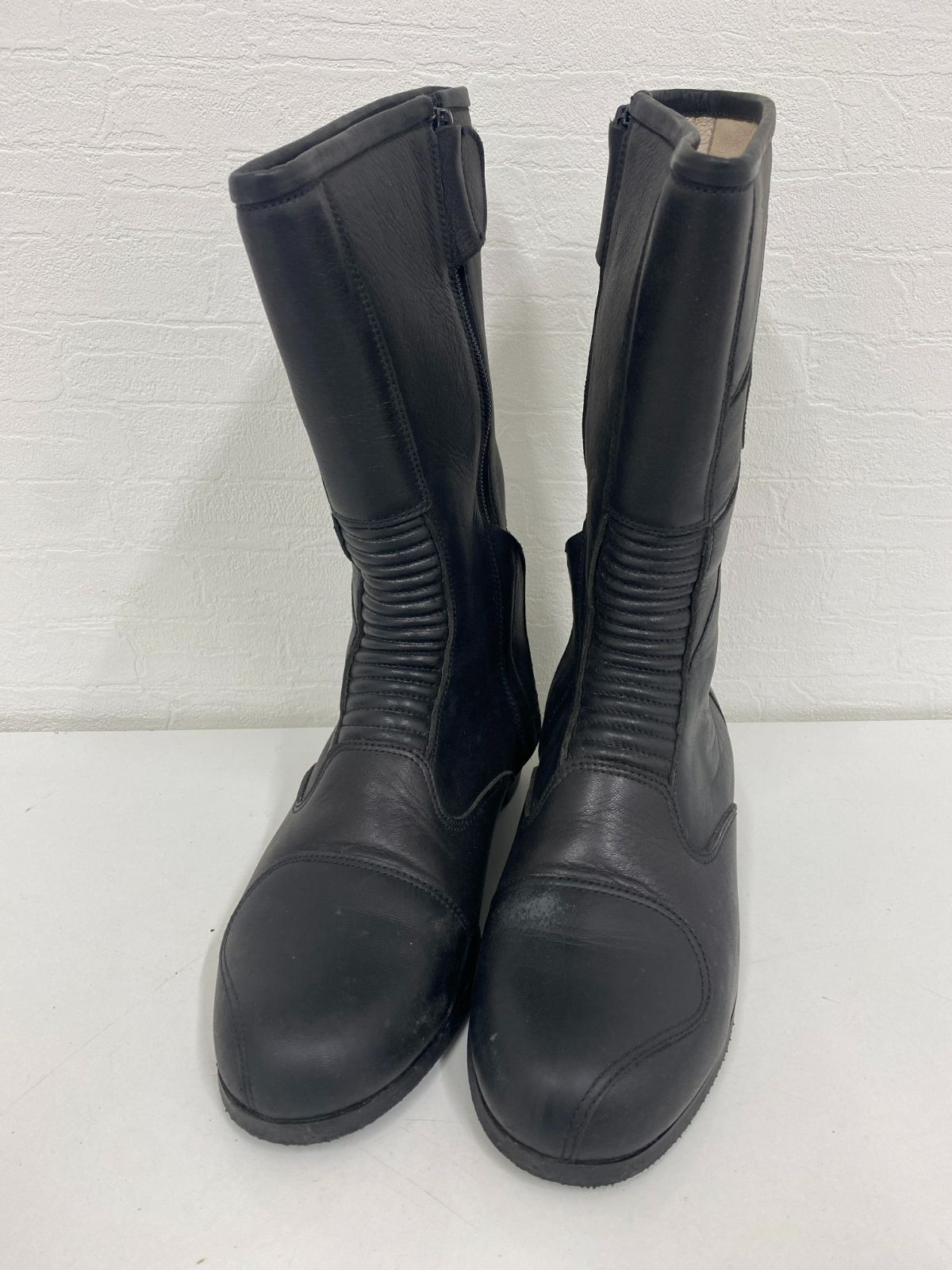 B-758 AXXE アグゼ バイクブーツ 26.5cm ブラック き