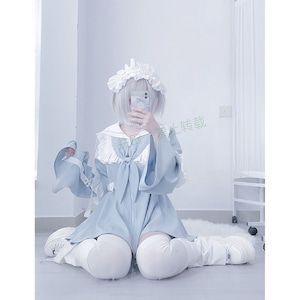 新品未使用】半袖 2way 姫袖 長袖 セットアップ サブカル 服 天使界隈 パステルブルー 量産型 サイバー y2k 地雷系 原宿 渋谷 推し活  病みかわ かわいい 水色界隈 パーカー トップス ジャージ 地雷系 ゆったり ガーリー系 アウター ロリータ - メルカリ