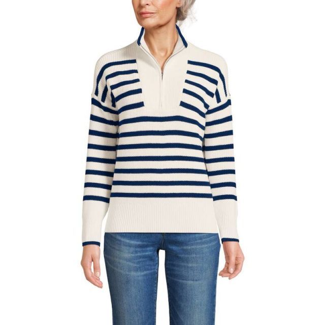 売れ筋商品|||ランズエンド ニット&セーター アウター レディース Women's Fine Gauge Cotton Turtleneck Sweater Black ランズエンド(LAND'S END) レディースニット・セーター | 通販
