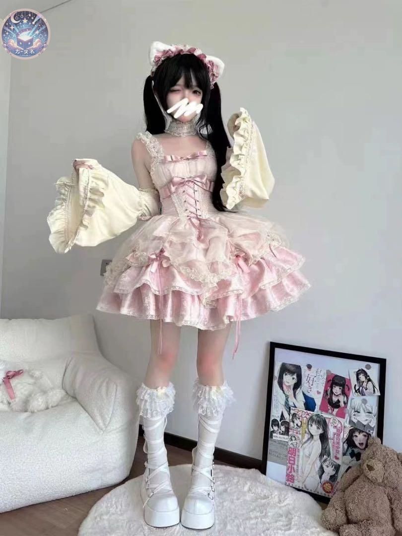 ♥ クラシカルロリータワンピース 姫袖付き お出かけ 女子会 イベントに最適