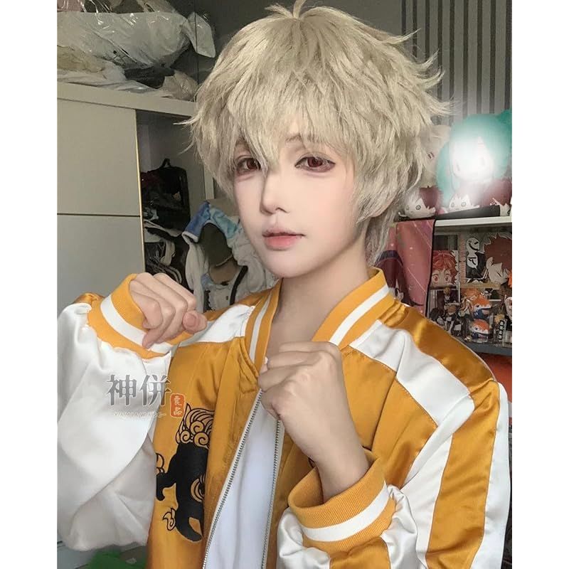 在庫 神併 兎耳山丁子 コスプレ ウィッグ付き 頭取 獅子頭連 コスプレ衣装 大人用 仮装 文化祭 イベント コスチューム ステージ服 Choji Tomiyama cosplay 兎耳山丁子 ウィッグ付き L