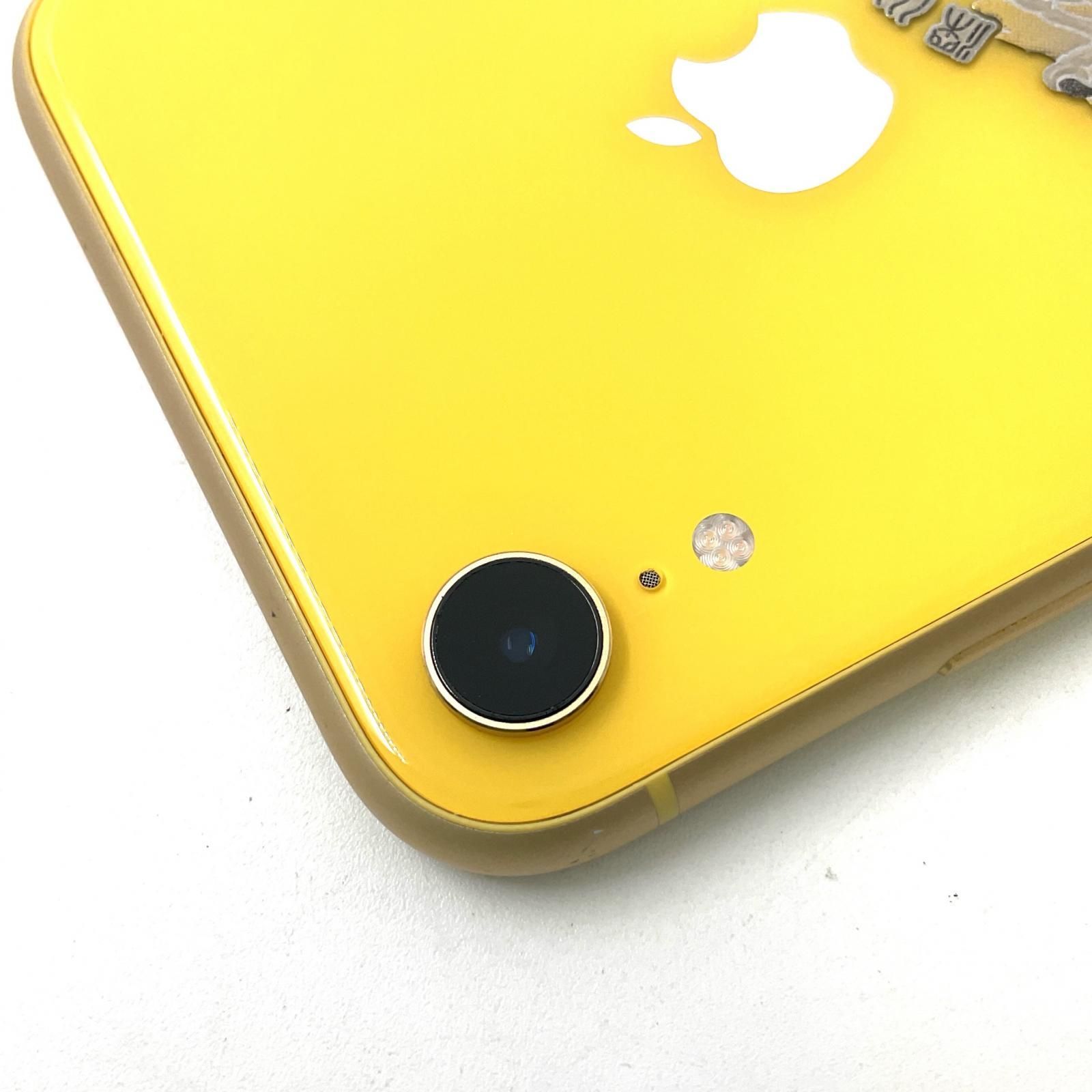 スマートフォン・携帯電話 Apple iPhone XR 128GB イエロー 動作OK外観