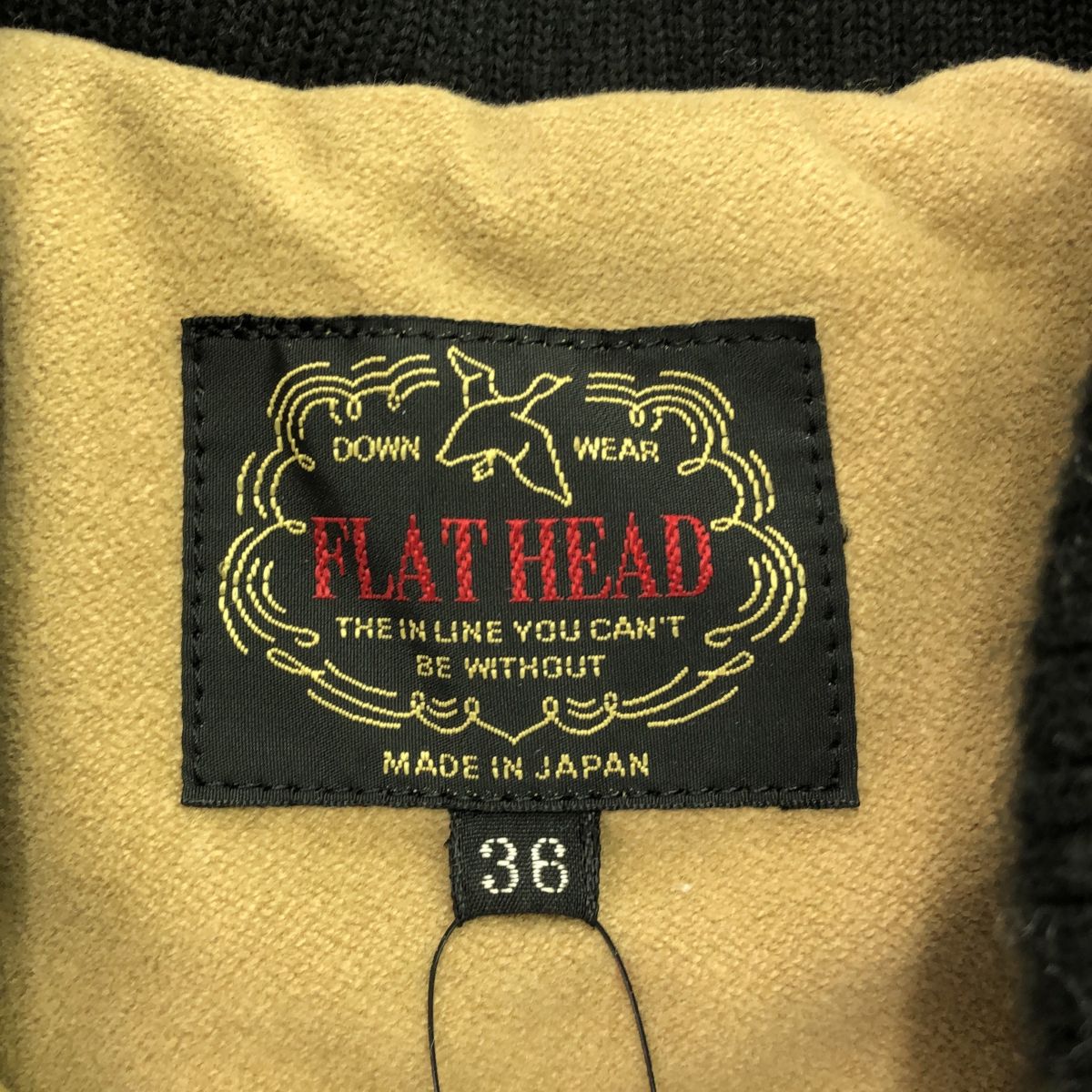 THE FLAT HEAD ザフラットヘッド レザーヨーク切り替え ダウンベスト 