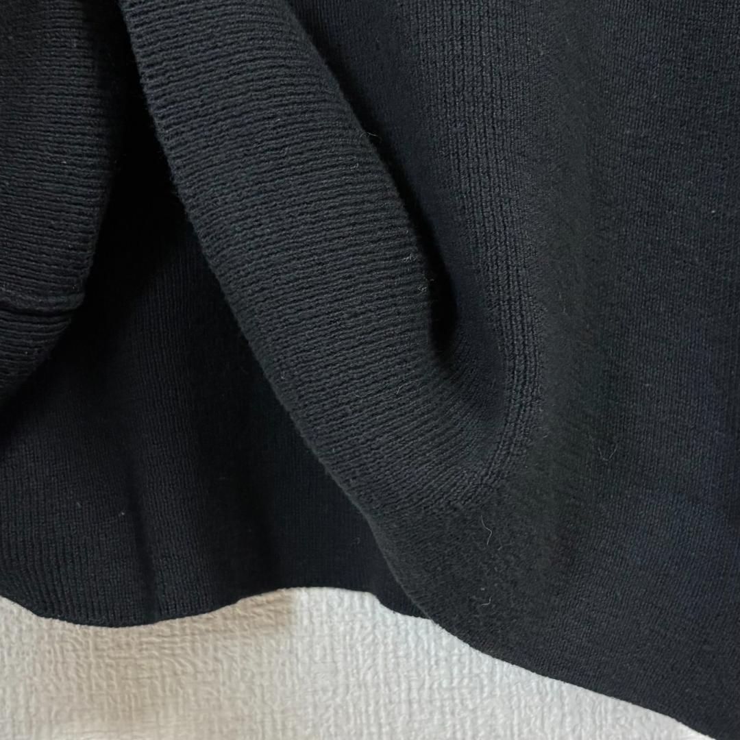 ノバチェックハーフジップニット