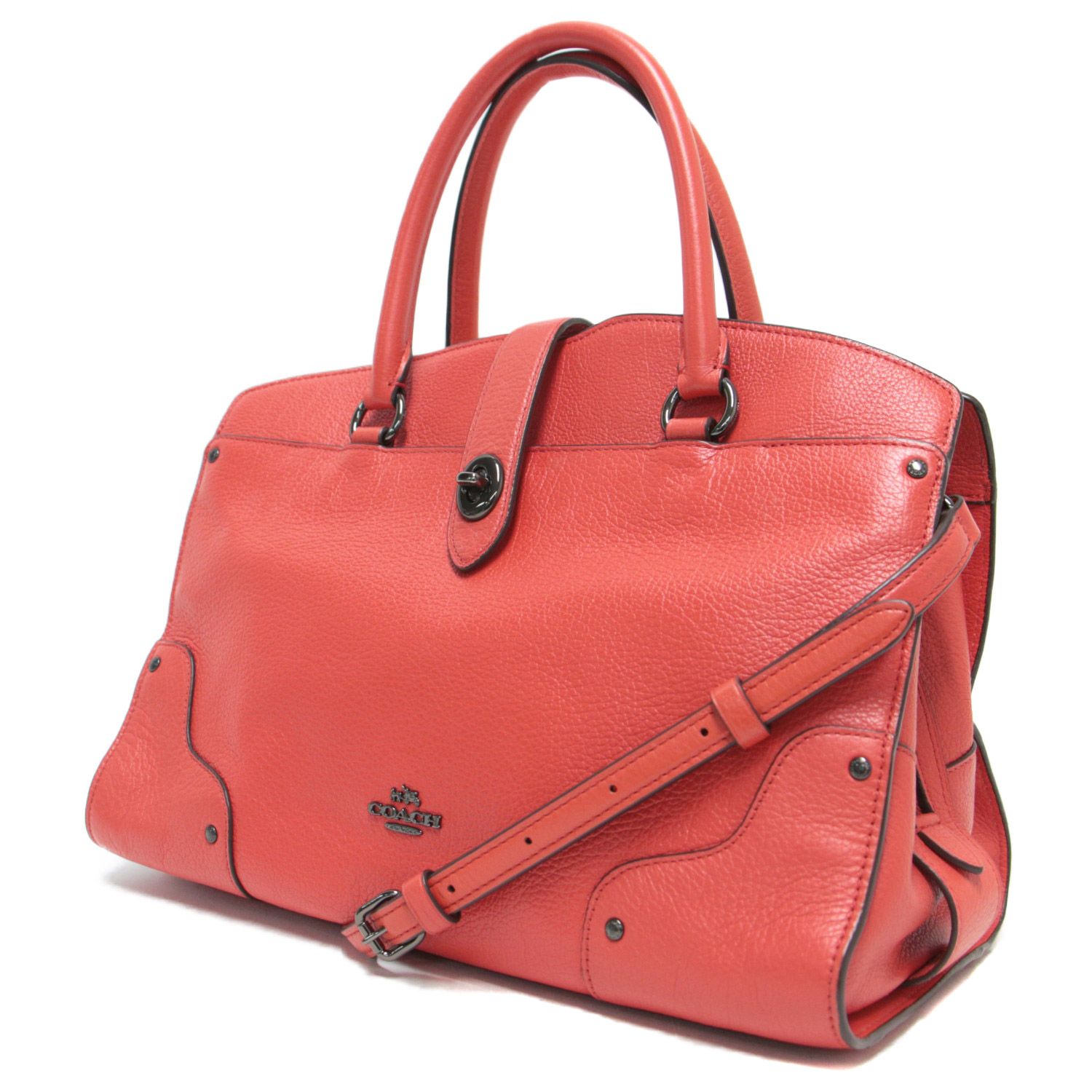 COACH コーチ マーサー サッチェル 2way ハンド ショルダーバッグ COACH コーチ ハンドバッグ ショルダー カバン 鞄 レッド 2WAY レザー