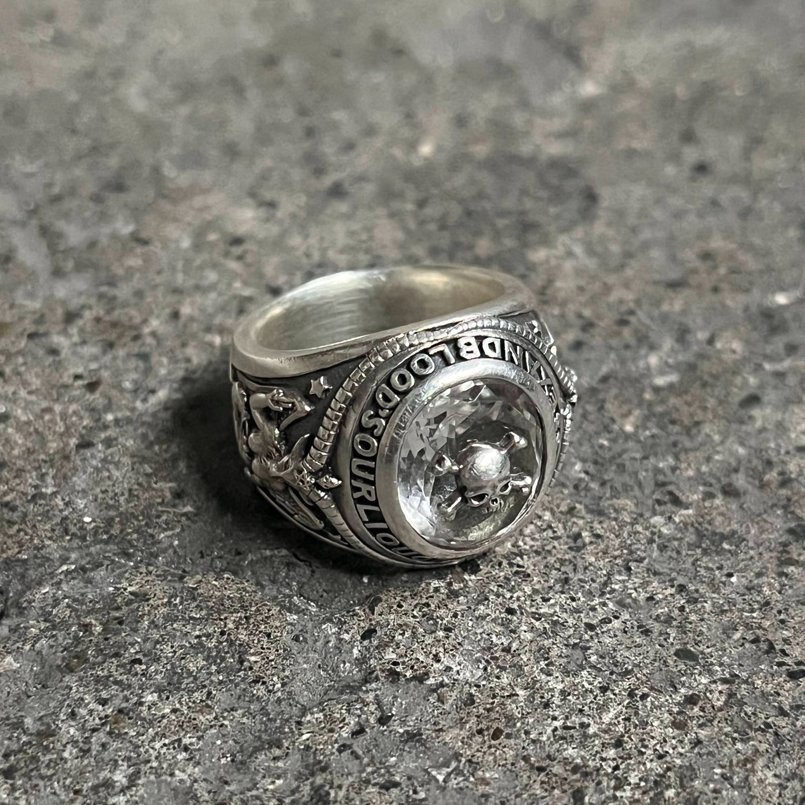 Justin Davis × VAMPS カレッジリング QUARTZ 13号 silver925
