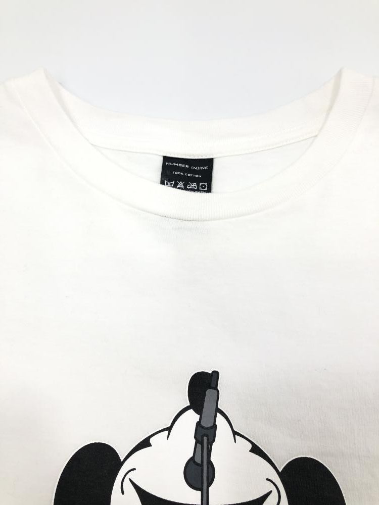 中古】NUMBER(N)INE×Disney ミッキー リアム モノクロプリント S