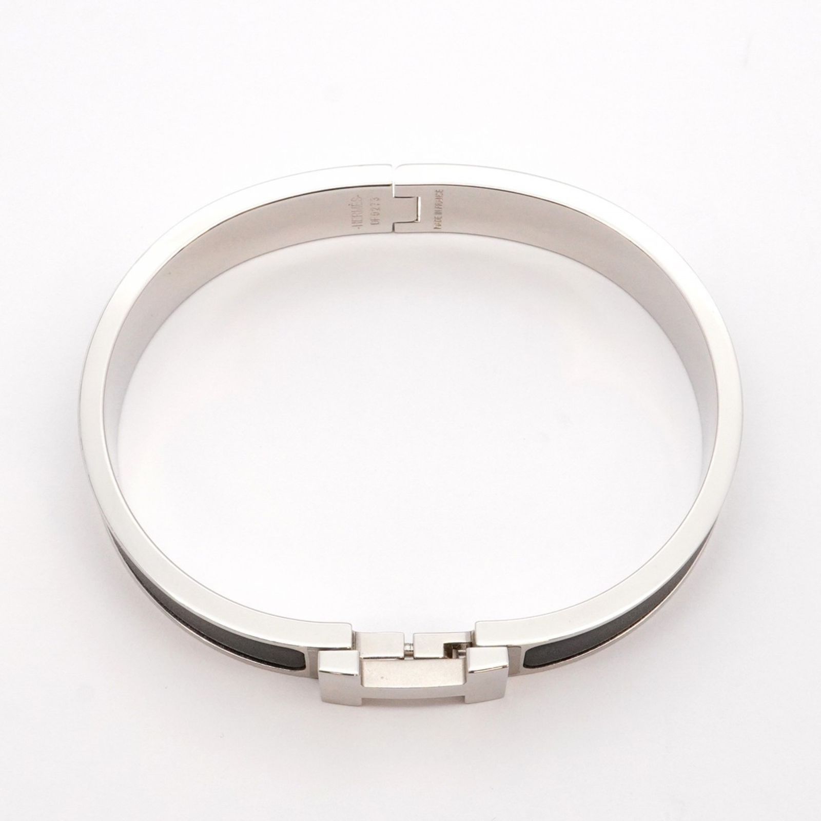 【HERMES 】エルメス バングル クリッククラックPMシルバー ホワイトPM HERMES / エルメス クリッククラックPM ブレスレット バングル
