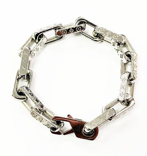 LOUIS VUITTON ブレスレット 黒/シルバー　コリエ　Mサイズ LOUIS VUITTON ブレスレット 黒/シルバーコリエMサイズ