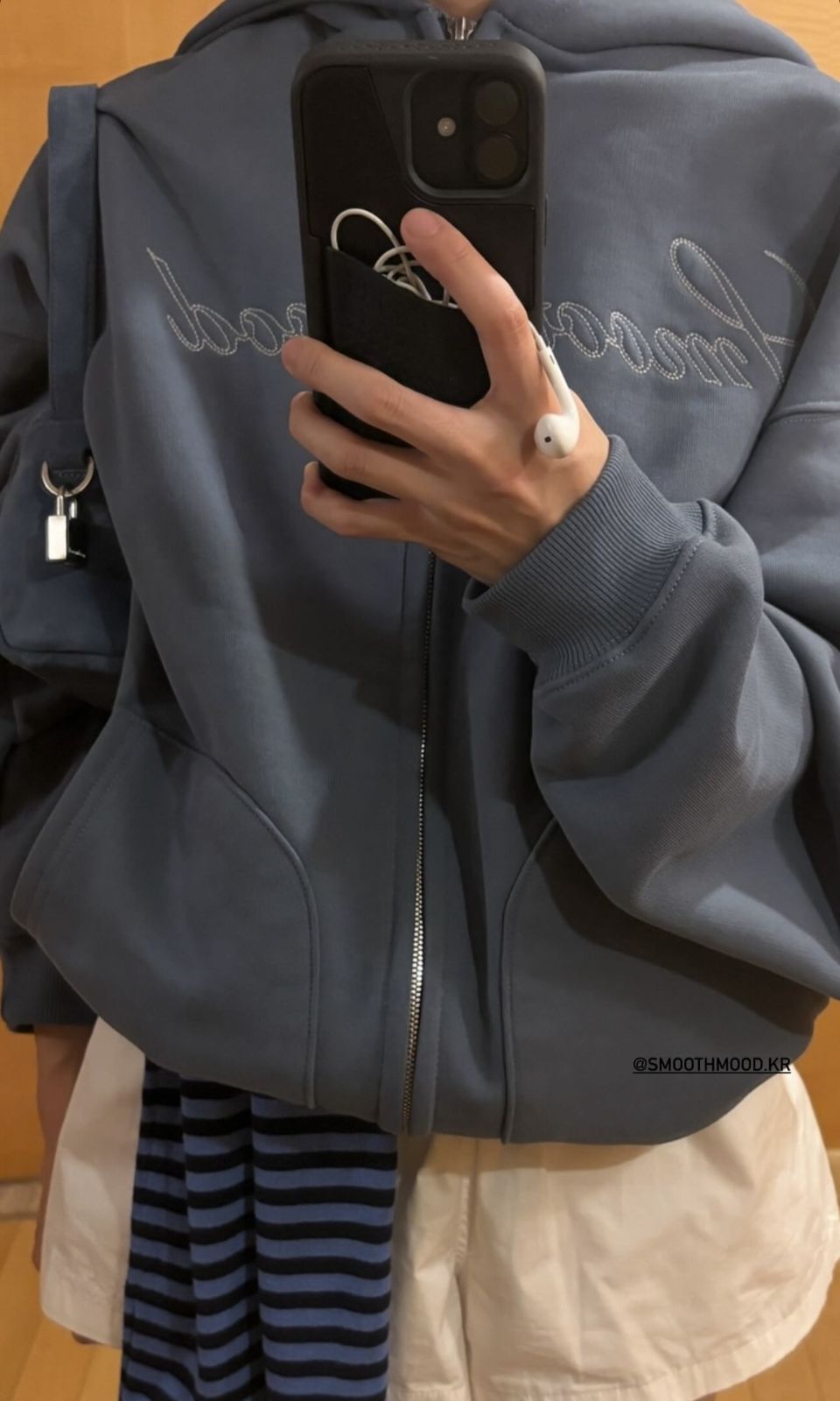 フード付きスウェットアウター 厚手