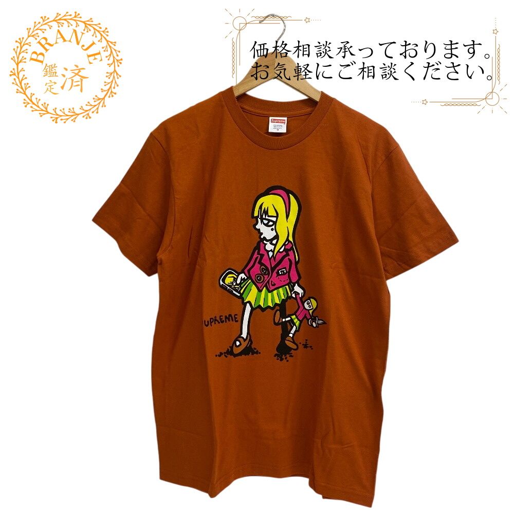 ５％OFF フォロワークーポン Supreme シュプリーム Suzie Switchblade Tee 半袖Ｔシャツ ブラウン ユニセックス おすすめ 人気