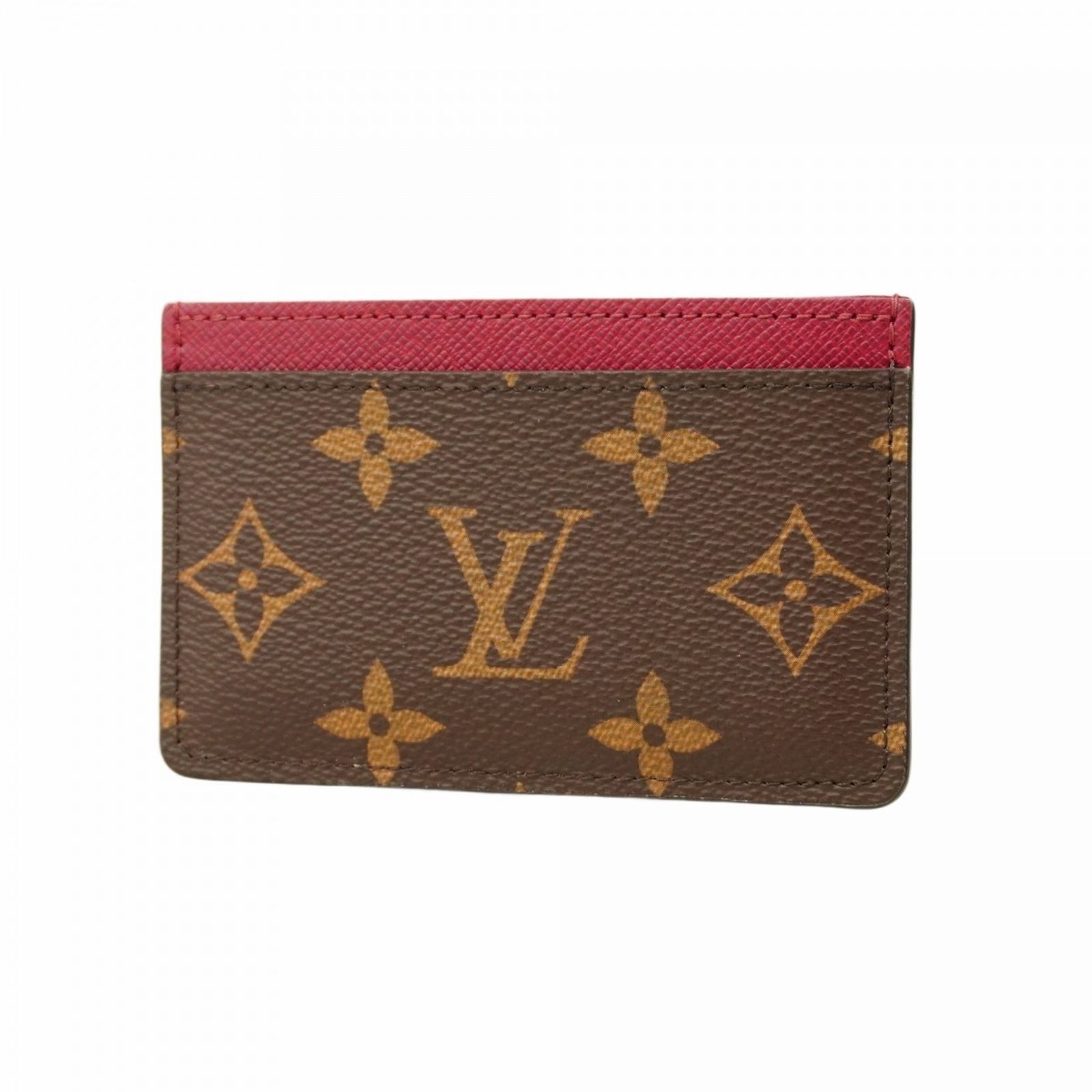 ルイ ヴィトン Louis Vuitton ルイ ヴィトン 名刺入れ カードケース モノグラム ポルトカルトサーンプル M60703 フューシャレディース