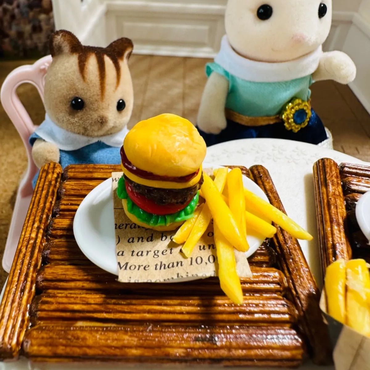 ミニチュアハンバーガーセット ハンドメイド シルバニア リカちゃん