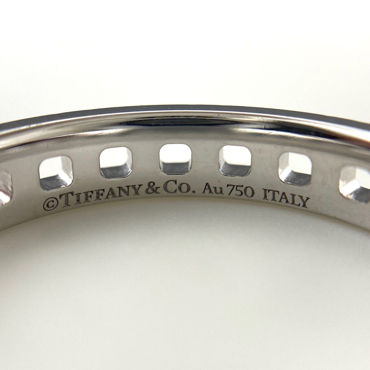 ティファニー TIFFANY&Co. T トゥルー ナロー リング WG ホワイト 