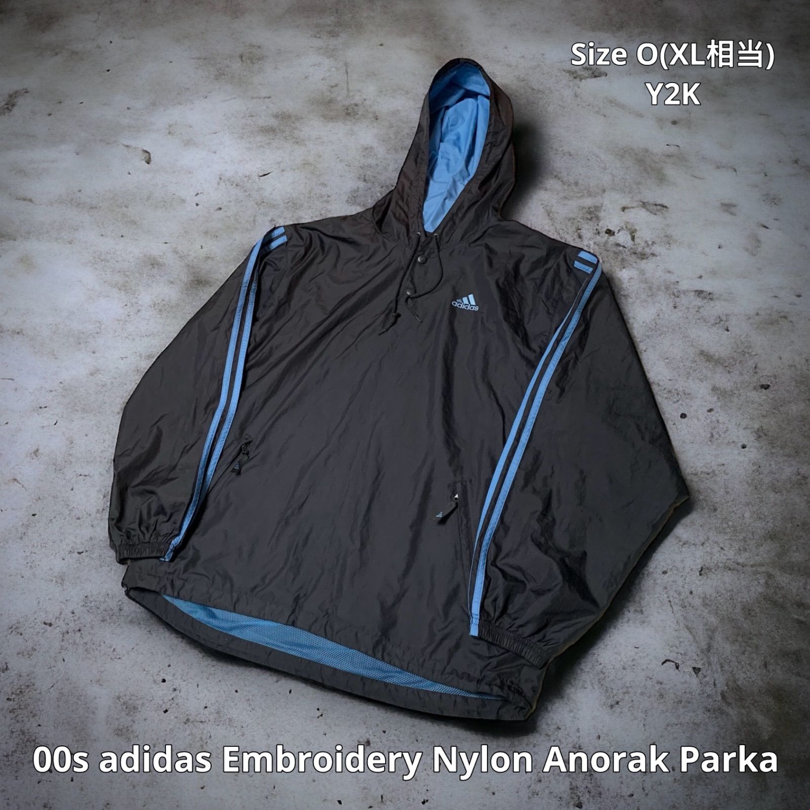 00s adidas Embroidery Nylon Anorak Parka アディダス ナイロン