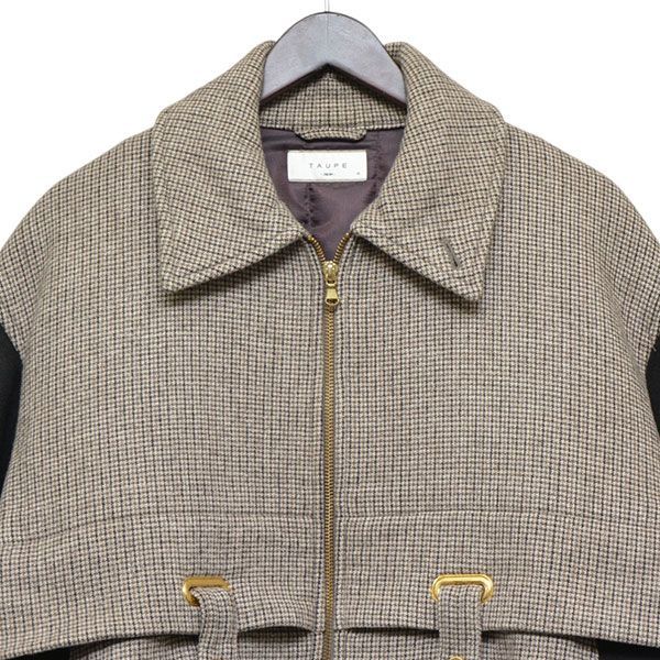 TAUPE トープ 2022AW QUILT HOUNDSTOOTH ZIP BLOUSON 中綿ジップ