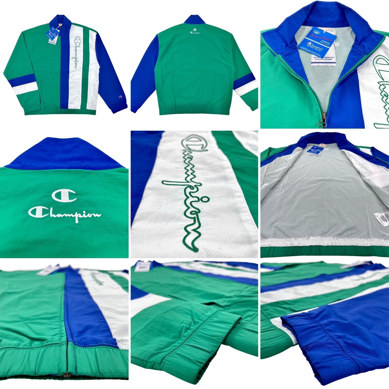 新品 CHAMPION チャンピオン マルチカラー ストライプ ナイロン 