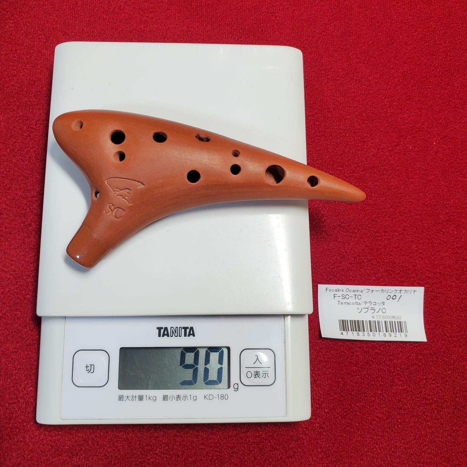 フォーカリンクオカリナ テラコッタ ソプラノC F-SC-TC 001 - メルカリ