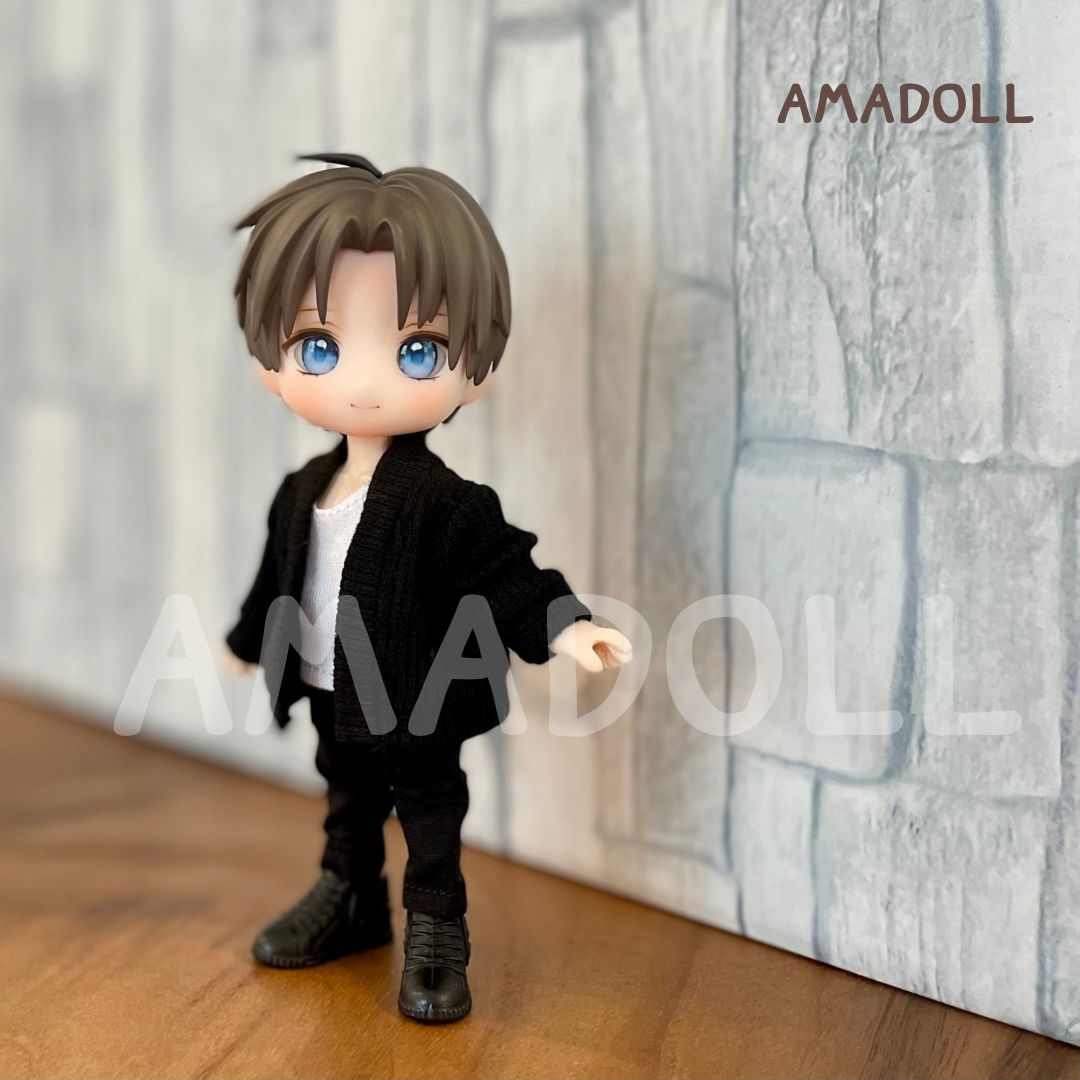 ねんどろいどどーる OK オビツ11 服 かっこいい 男の子 モノトーン