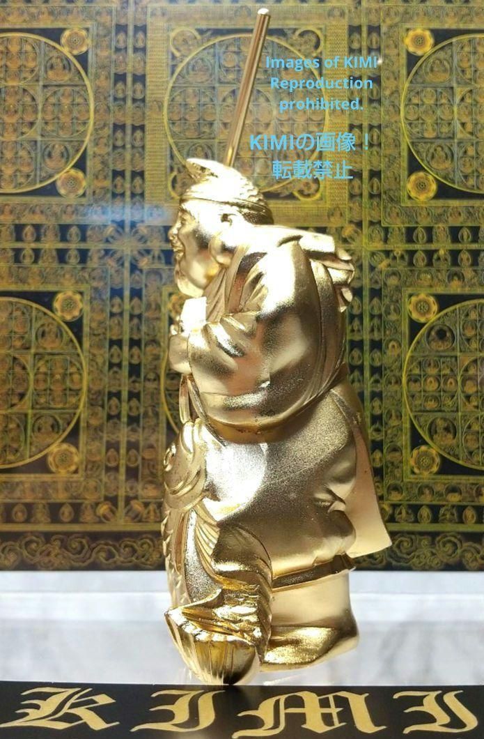 定番人気SALE恵比寿 合金製 高さ11cm 名仏師 牧田秀雲 原型 仏像 置物 七福神 置物 置物
