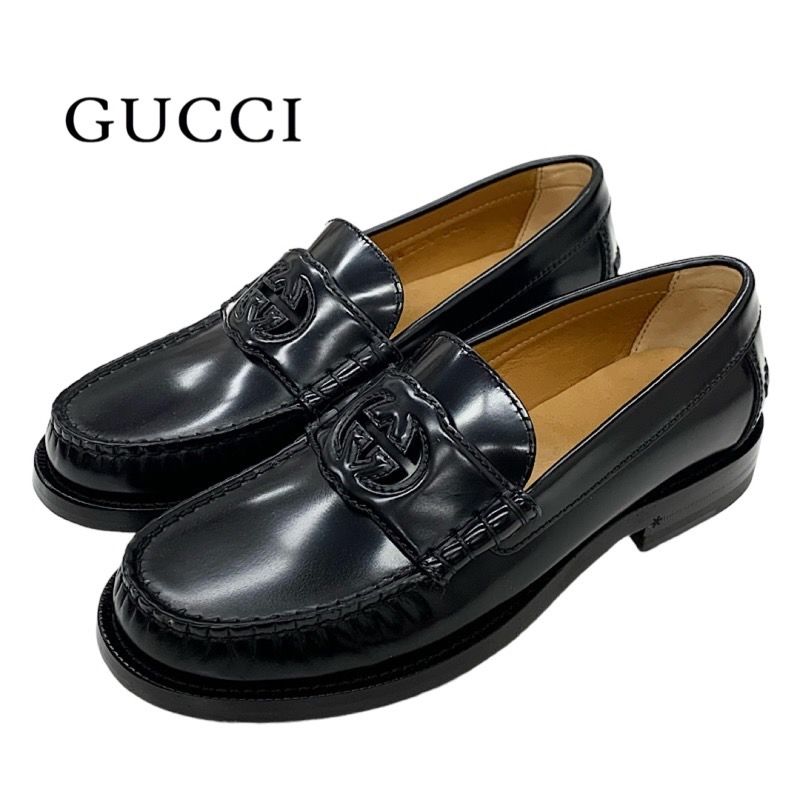 未使用品✨GUCCI グッチ ローファー ブラウン レザー スリッポン