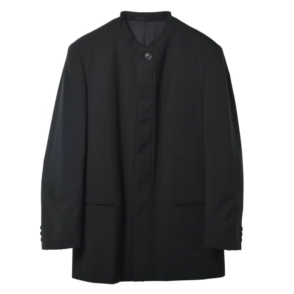 ISSEY MIYAKE 2008SS ウールギャバ ノーカラー セットアップ