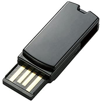 エレコム USB2.0対応 フラッシュメモリー 16GB（ブラック） MF-RSU216GBK 9jupf8b 回転式USB2.0メモリ - MF-RSU216GBK/E