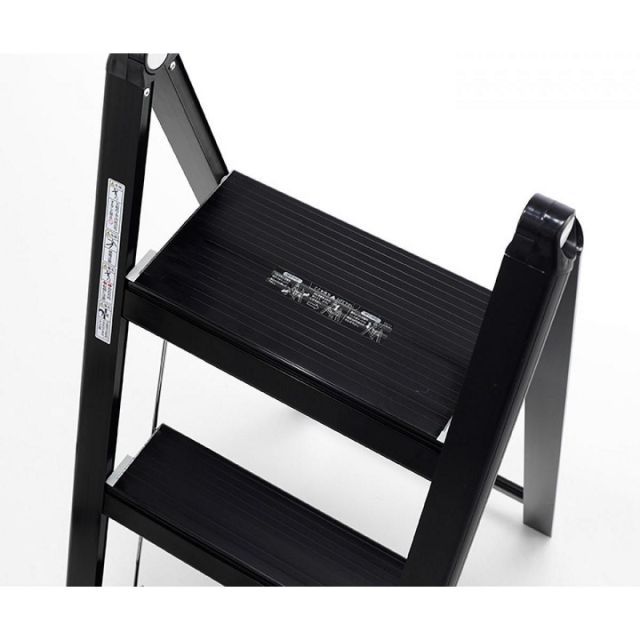アルインコ 薄型踏台 SS-80B 3段 ブラック 最大使用質量100kg 折りたたみ式 脚立