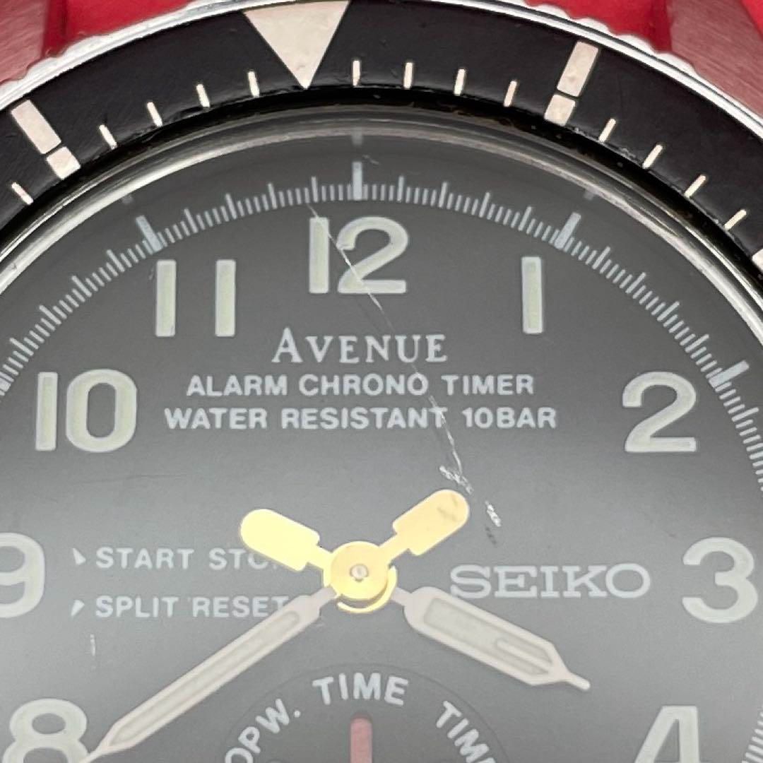 SEIKO アベニューアラームクロノタイマー 8M26-6000 セイコー