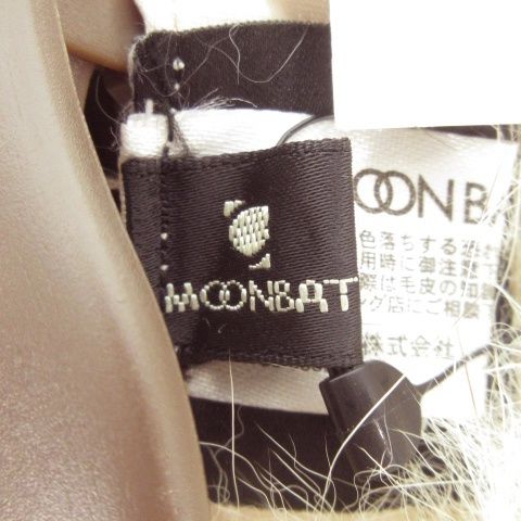 CRESCE MOONBAT ムーンバット ラビットファーケープ ダークネイビー MOONBAT - MOONBAT ファー ティペット マフラー フォックス