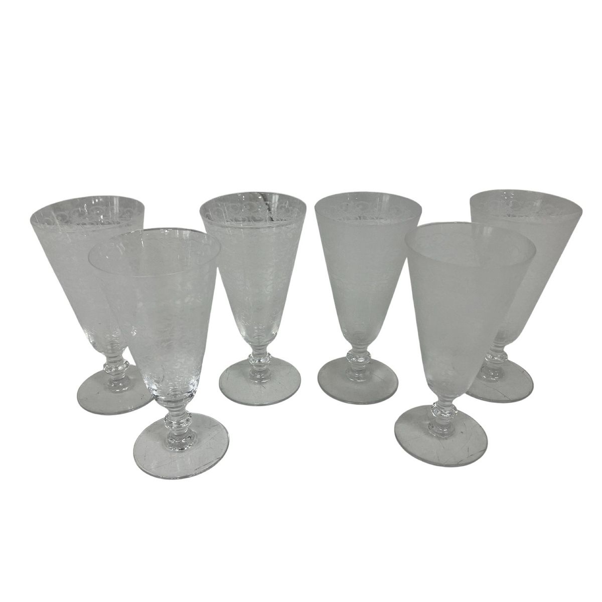 Baccarat パルメ シャンパングラス 6点 バカラ フランス製 S10517402