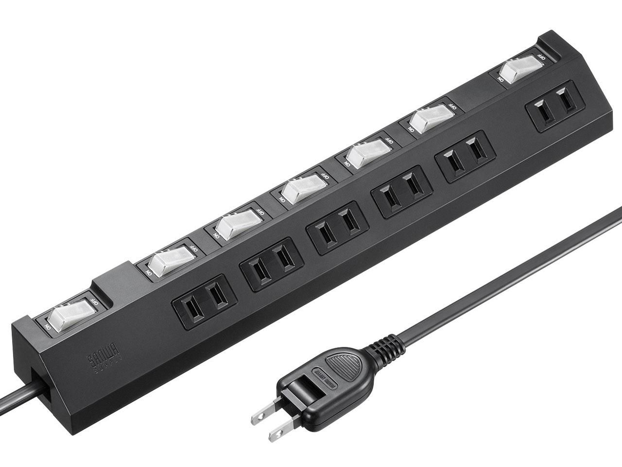 【新品・2営業日で発送】SANWASUPPLY サンワサプライ 節電タップ(TAP-S30-1BK)