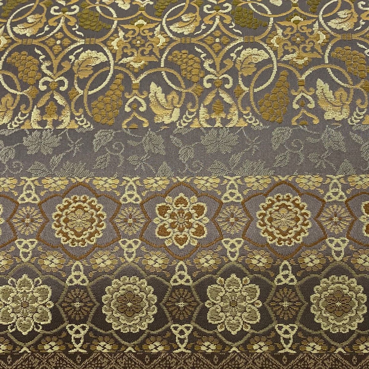 悠久の美 箔屋清兵衛 袋帯 美品 逸品 落款 箔 灰紫 お太鼓