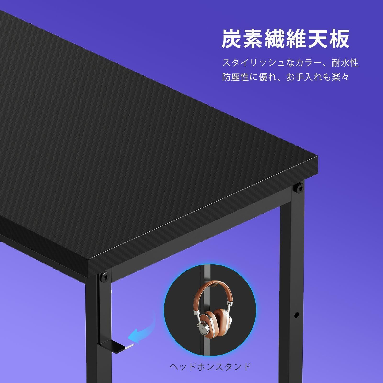 未使用 ゲーミングデスク l字デスク机pcデスク幅130cm YeTom パソコンデスク勉強机学習机 左右入替可棚板高さ調節 収納袋付き オフィスデスク ワークデスク黒い 絶対お買い得！