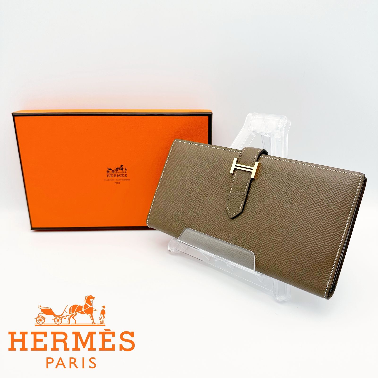 HERMES エルメス べアンスフレ べアン ヴォーエプソン エプソン 財布