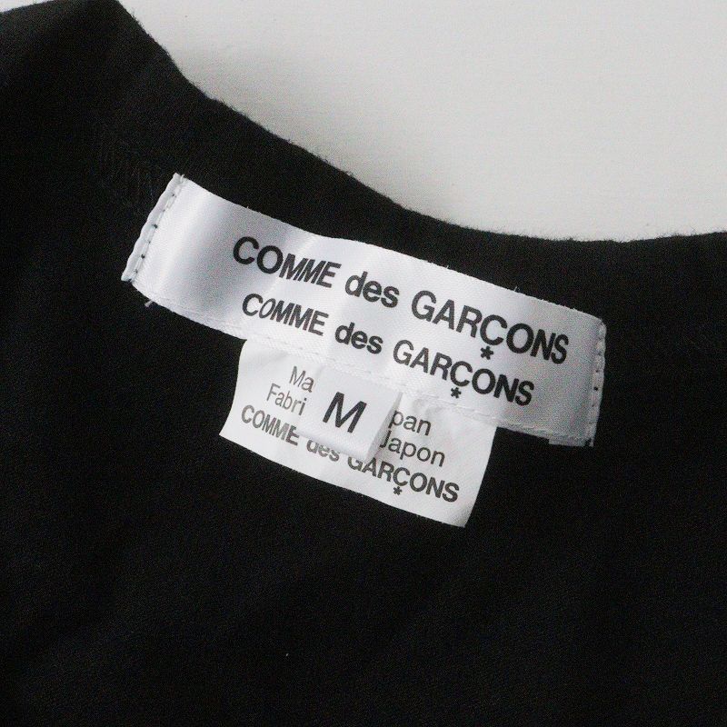 COMME des GARCONS - AD2021 コムコムコムデギャルソン COMME des GARCONS RI-T017 薔薇モチーフ カットソー M/ブラック ローズ コサージュ【2400013588874】 AD2021 コムコムコムデギャルソン COMME des GARCONS RI-T017