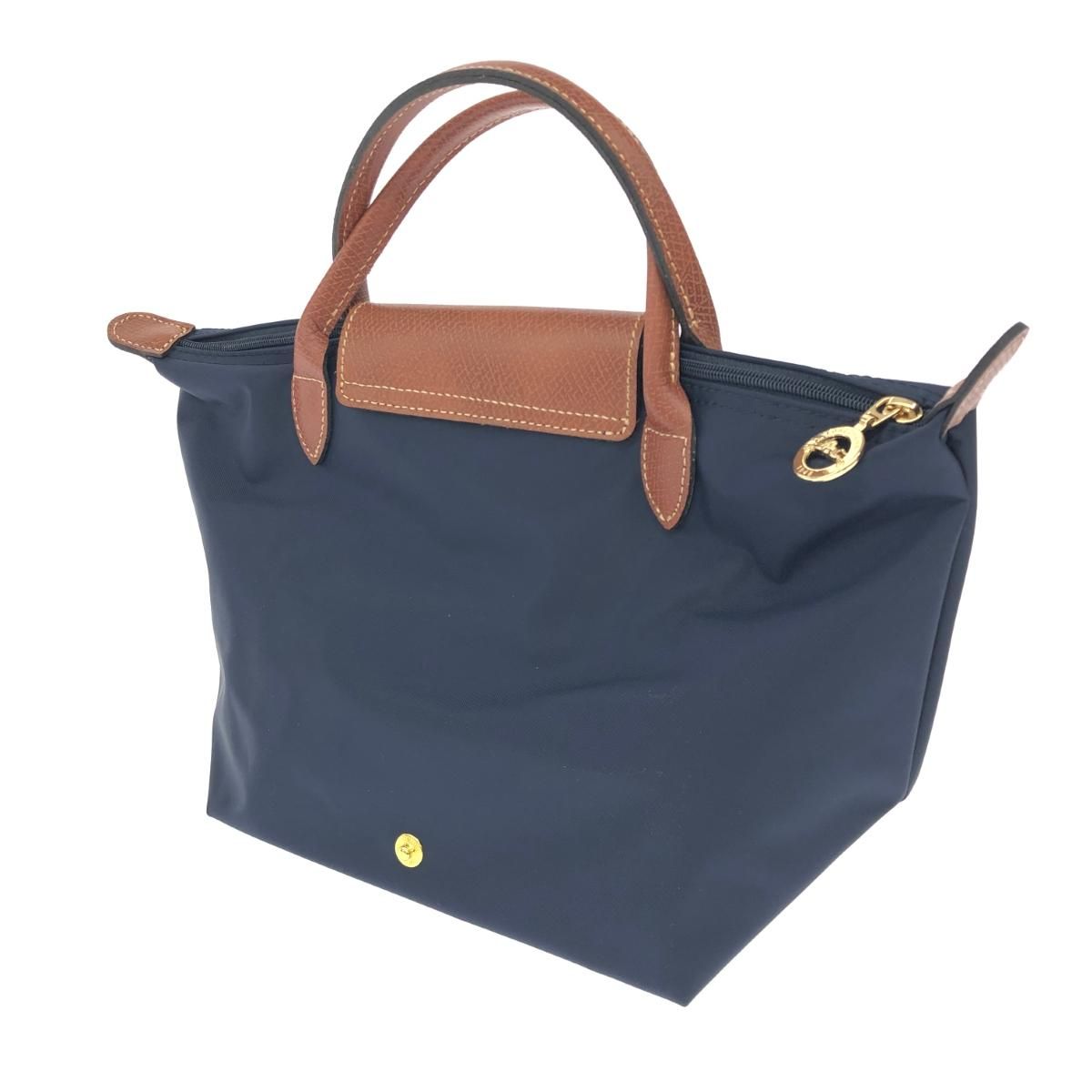 未使用品 Longchamp ロンシャン プリアージュ トートバッグ ネイビー 