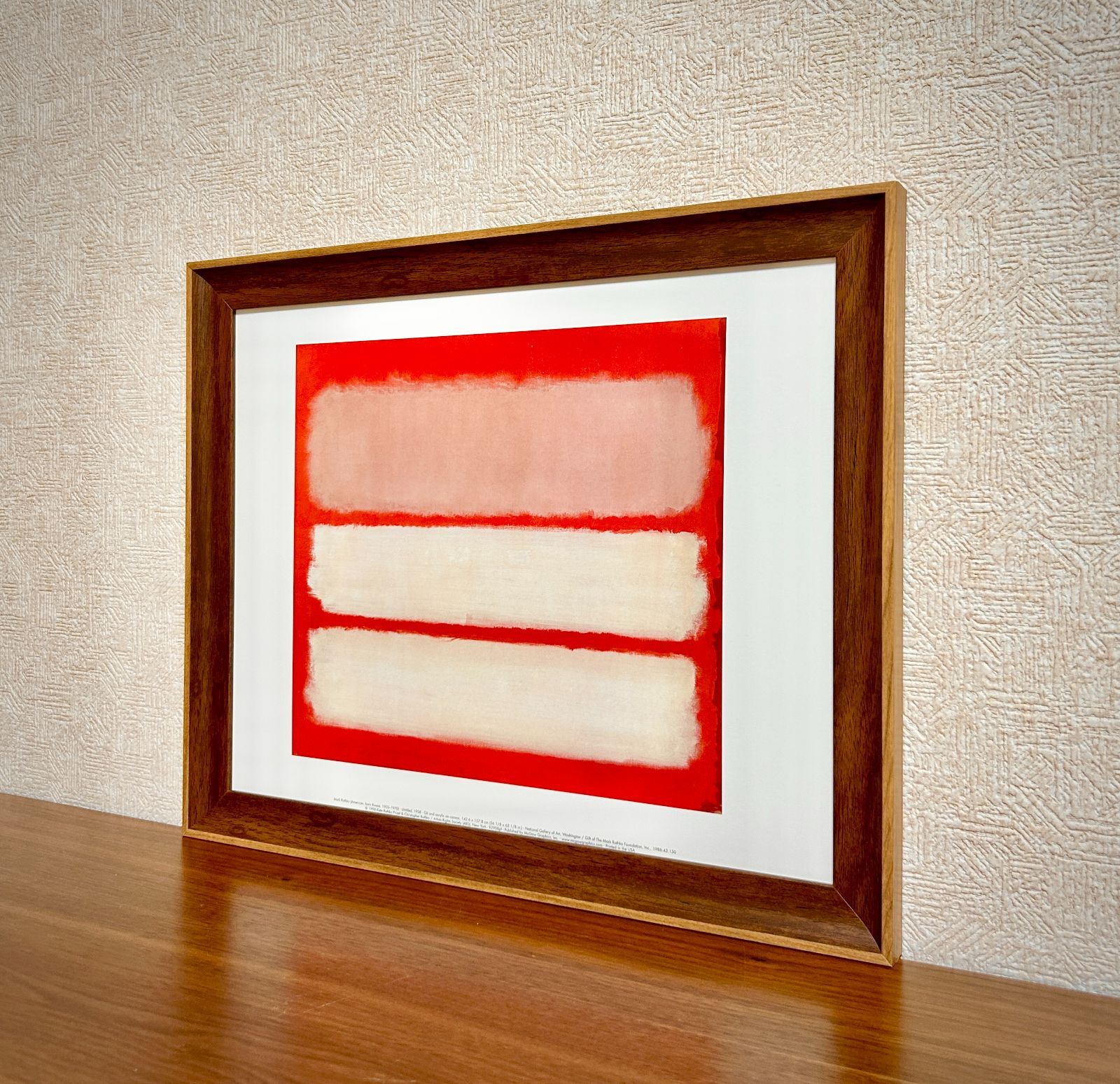 マーク・ロスコ、『無題』、希少画集画、状態良好、新品木製額・額装付 新品☆額縁付アートポスター☆マーク・ロスコ☆Mark Rothko