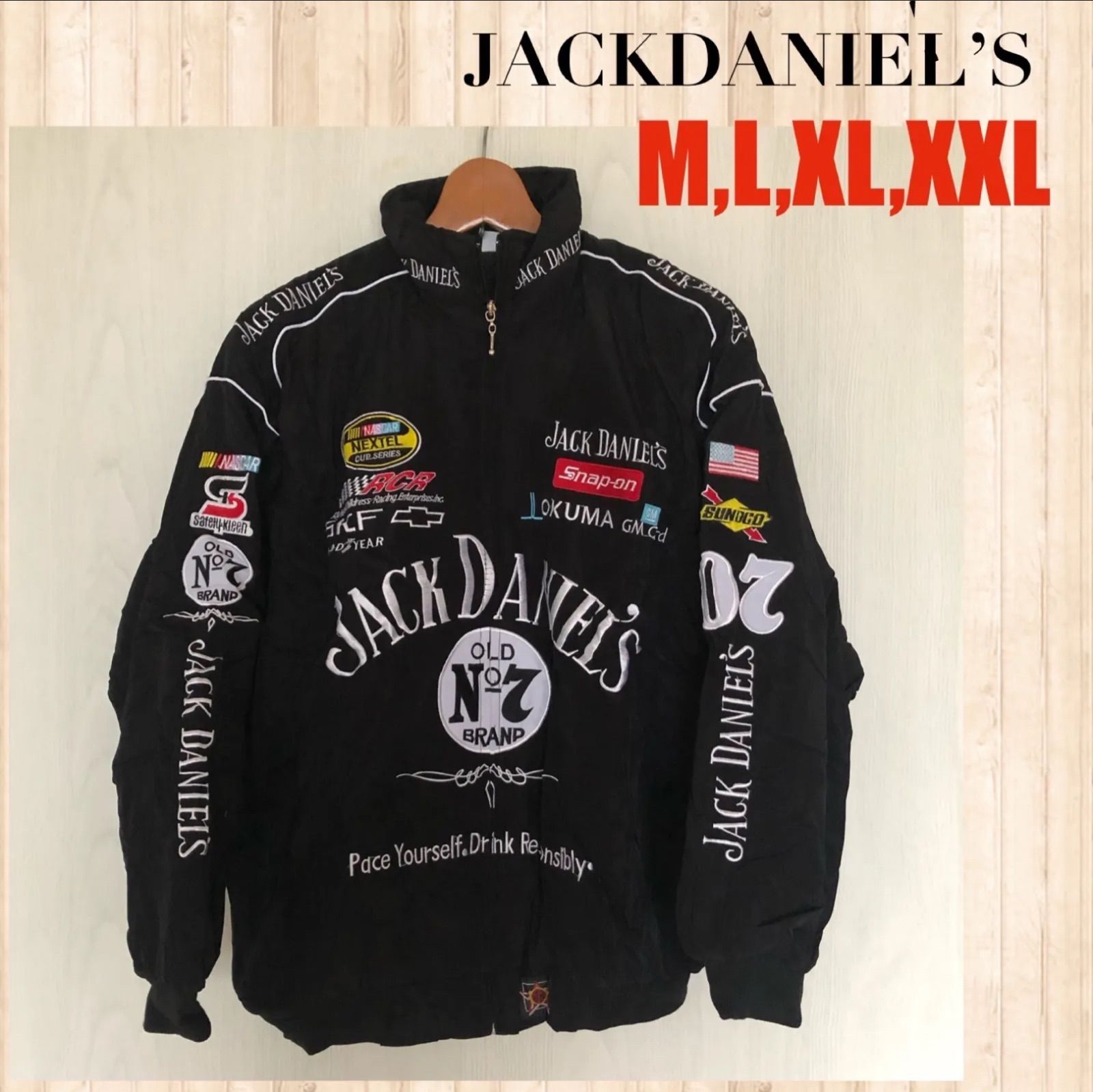 ジャンパー M.L.XL.XXL ジャックダニエル レーシングジャケット - メルカリ