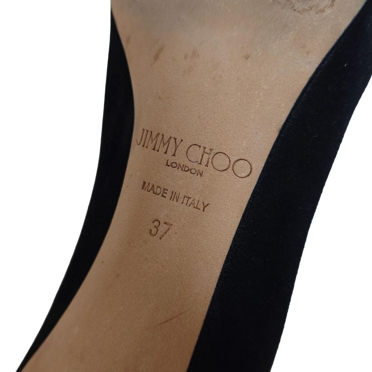 JIMMY CHOO(ジミーチュウ) パンプス 37 レディース - 黒 - メルカリ