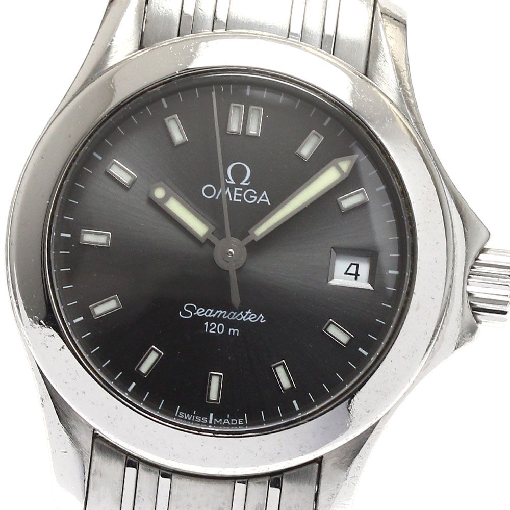 オメガ OMEGA 2581.43 シーマスター120 デイト クォーツ レディース保証書付き_886362