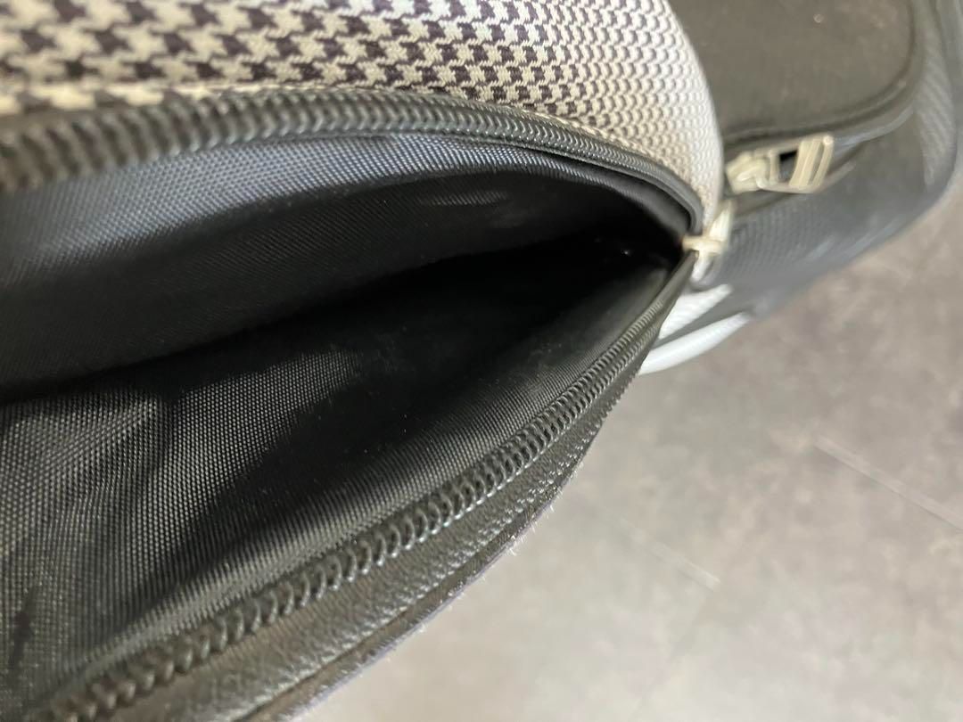 値下！XXIO ダンロップ キャディバッグ スタンド型 千鳥柄 モノトーン