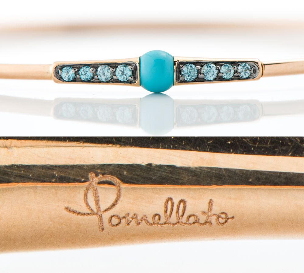 ポメラート マーマノンマーマ バングル トルコ石 ブレスレット