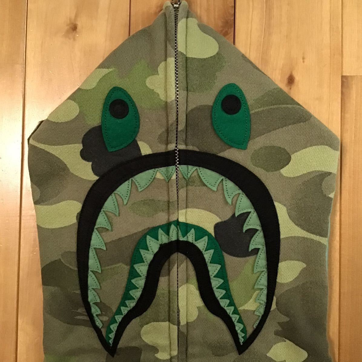 グラデーションカモ シャーク パーカー Sサイズ shark full zip
